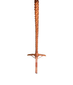 A Mid Century French bamboo floor lamp by Louis Sognot with original bamboo shade - Mid Century Lighting - Mid Century floor lamp