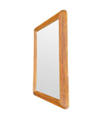 A large landscape or portrait 1970s bamboo mirror