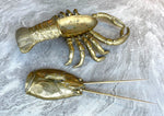 Mid Century Brass Lobster sculpture - Ed Butcher Antiques Shop London