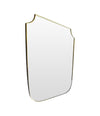 Mid Century Italian Brass Framed Shield Mirror - Mid Century Mirror - Ed Butcher Antiques London