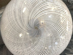 Mid Century Venini Murano Glass Ball Tessuto Swirl Pendant Light - Mid Century Lighting - Ed Butcher Antiques Shop London