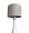 Mid Century Floor Lamp white ribbed ceramic base - Mid century Lighting - 70's floor lamp