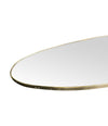 Mid Century Mirror full length Oval Mirror 1950s Italian with brass frame