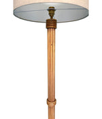 An Italian 1970s bamboo floor lamp