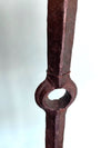 Mid century floor lamp Spanish wrought iron with bespoke linen shade - Mid Century Lighting