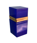 An Italian Mid Century cobalt blue Murano glass hinged lidded box by Giovanni Cenedese