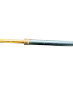 An Italian 1950s Stilnovo brass extendable telescopic wall light with green stitched leather arm