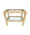 Mid Century Rattan mirror and matching Console table - Mid Century Furniture 