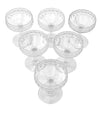 A set of six 1940s Val Saint Lambert "Cordoba" crystal cocktail / champagne coupes