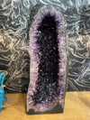 A stunning, large, high quality amethyst crystal geode cave cathedral in deep purple colour - Ed Butcher Antiques Shop London