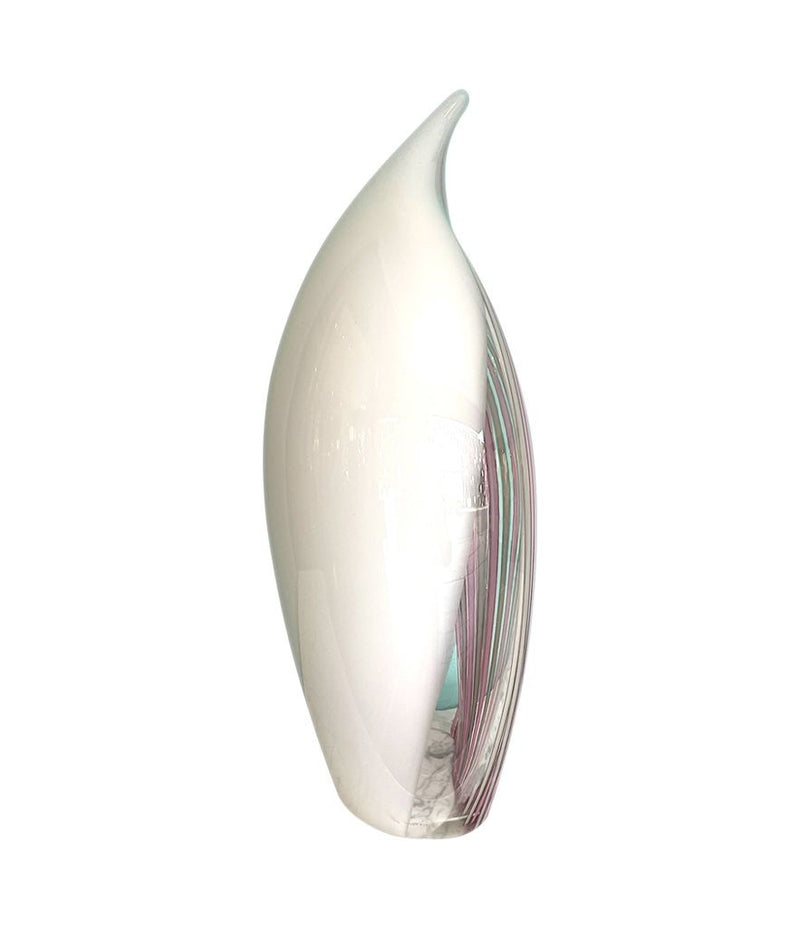 A rare Murano glass tear drop shaped, sculptural lamp by glass "Maestro" Lino Tagliapietra for La Murrina