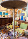 A Spanish 1950s wrought iron gilt martini table