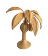 A bamboo palm tree table lamp in the style of Mario Lopez Torres with two lights