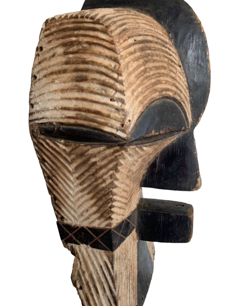Female Songye Kifwebe Hand Carved Ceremonial Mask