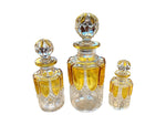 A. collection of seven Val Sat Lambert 1920s perfume bottles.