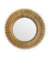 Spanish mid century gilt metal sunburst mirror - Mid Century Mirrors