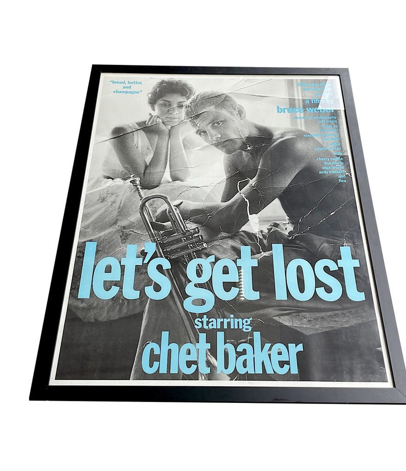 Rare large original film poster for Bruce Weber's 1988 film Let's Get Lost