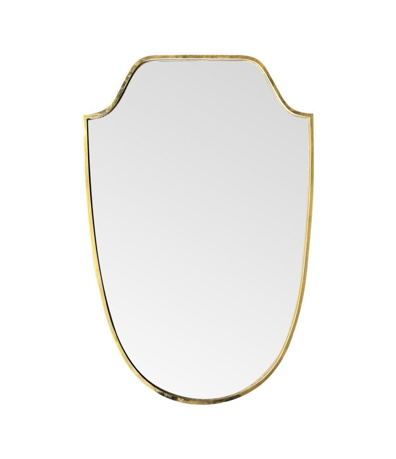 Mid Century mirror Italian shield 1950s