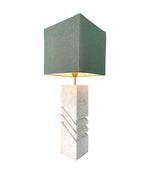 Mid Century Lamp - Mid Century Lighting - Vintage Lamp - Stone Lamp Base - 1970s Lamp
