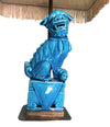 Mid Century Lamps - Turquoise ceramic foo dog lamps - Mid Century Lighting - Ed Butcher Antiques Shop London 