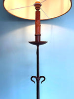 Mid Century lamp - floor lamp - wrought iron lamp - Ed Butcher Antiques Shop London