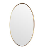 A large orignal Italian 1960s oval brass framed mirror