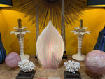 A pair of Italian ceramic 1970s palm tree lamps for lighting company Leola