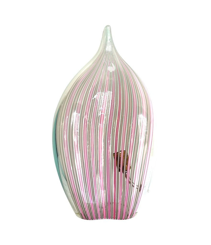 A rare Murano glass tear drop shaped, sculptural lamp by glass "Maestro" Lino Tagliapietra for La Murrina