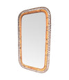 Mid century mirror bamboo by Franco Albini for Bonacina - Italian 1970s Vintage Mirror
