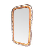 Mid century mirror bamboo by Franco Albini for Bonacina - Italian 1970s Vintage Mirror