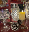 A 1930s Art Deco cut crystal and silver plated cocktail shaker by WMF