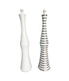 Mid Century Floor Lamp white ribbed ceramic base - Mid century Lighting - 70's floor lamp