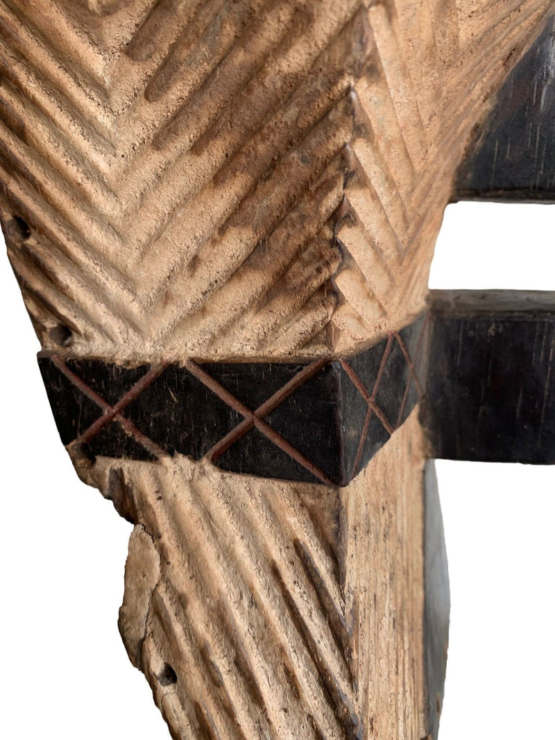 Female Songye Kifwebe Hand Carved Ceremonial Mask