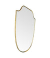 Mid Century mirror Italian shield 1950s