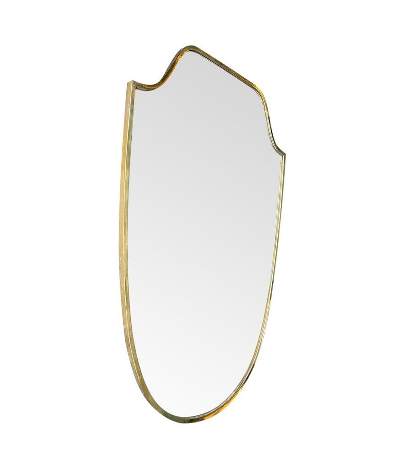 Mid Century mirror Italian shield 1950s