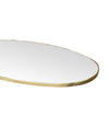 Mid Century Mirror full length Oval Mirror 1950s Italian with brass frame