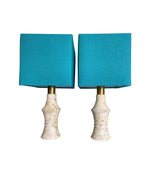 Mid Century table Lamps with Travertine bases by Fratelli Mannelli - Mid Century Lighting - 1970s table lamps