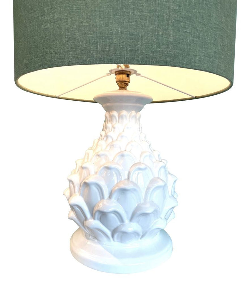 Mid Century table lamps ceramic artichoke bases - Mid Century Lighting - 1970s table lamps