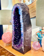 Vintage Amethyst geode cave - Ed Butcher Antiques Shop London