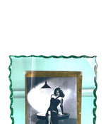 A 1930s glass and brass picture frame attributed to Pietro Chiesa for Fontana Arte