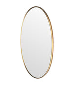 A large orignal Italian 1960s oval brass framed mirror