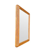 A large landscape or portrait 1970s bamboo mirror