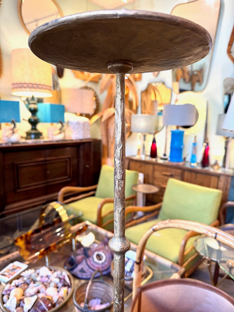 A Spanish 1950s wrought iron gilt martini table