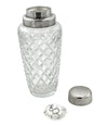 A 1930s Art Deco cut crystal and silver plated cocktail shaker by WMF