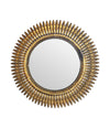 Spanish mid century gilt metal sunburst mirror - Mid Century Mirrors