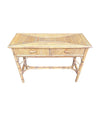 An Italian 1970s Bamboo console dressing table by Vivai Del Sud