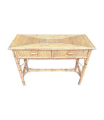 An Italian 1970s Bamboo console dressing table by Vivai Del Sud