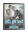 Rare large original film poster for Bruce Weber's 1988 film Let's Get Lost