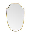 Mid Century mirror Italian shield 1950s