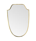 Mid Century mirror Italian shield 1950s